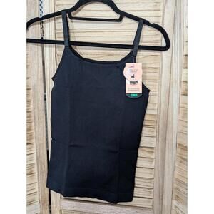 Shapermint Scoop Neck Cami Black Size Large NWT